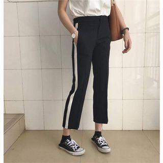 High-waist Cropped Pencil Pants