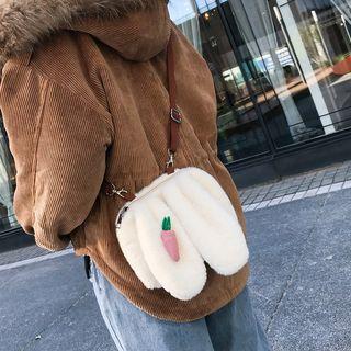 Carrot Applique Rabbit Ear Crossbody Bag
