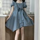Short-sleeve A-line Dress / Short-sleeve Blouse / Suspender A-line Skirt