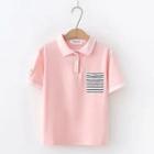 Pocket Detail Short-sleeve Polo Shirt
