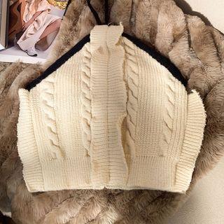 Knit Camisole Top Beige - One Size