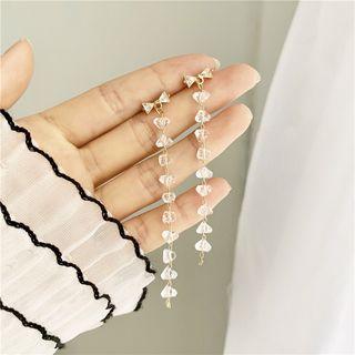 Faux Crystal Dangle Earring 1 Pair - Earrings - One Size