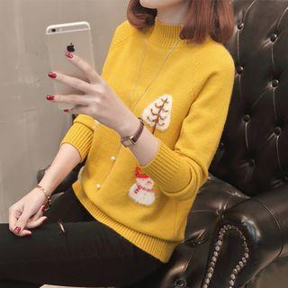 Snowman Patterned Sweater