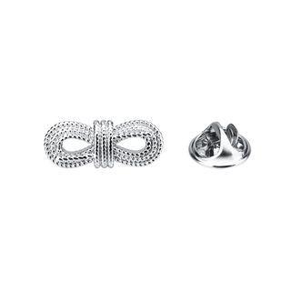 Fashion Simple Twist Brooch Silver - One Size