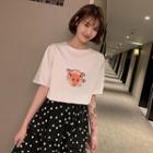 Short-sleeve Pig Printed T-shirt