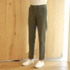 Patch-pocket Tapered Corduroy Pants