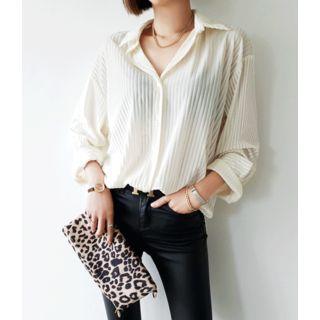 Textured Velvet Blouse