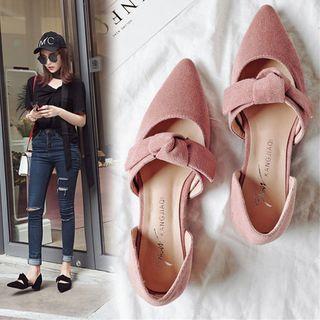 Knot Detail Low Heel Sandals