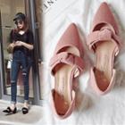 Knot Detail Low Heel Sandals