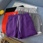 Drawstring-waist Straight Leg Sweatshorts