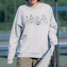Print Sweatshirt Gray - One Size