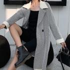 Printed Single-button Long Coat