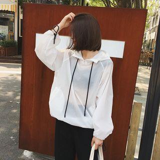 Hooded Mesh Top