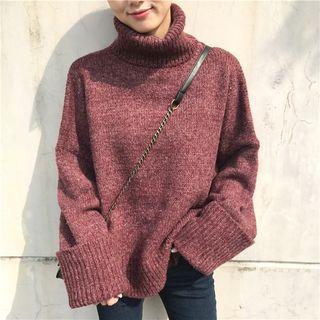 Mohair Long-sleeve Knit Top
