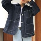 Stitch Detail Hooded Jacket