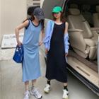 Knit Midi A-line Tank Dress