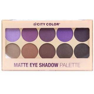City Color  - Matte Eye Shadow Palette, 9g 9g