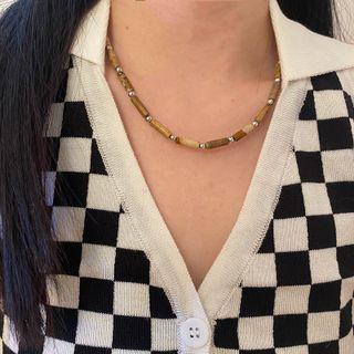 Alloy Choker Brown & Beige - One Size