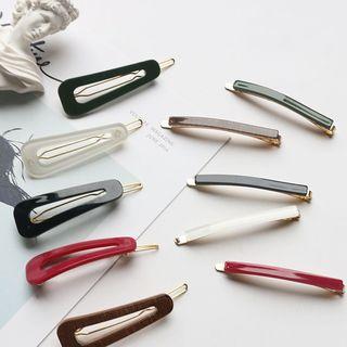 Triangle / Bar Plastic Hair Clip (various Designs)