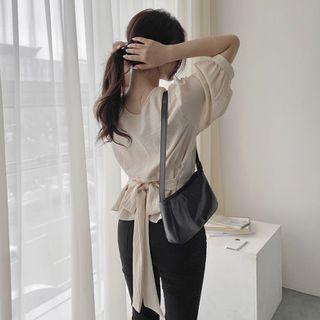 Tie-back Wrap-front Top
