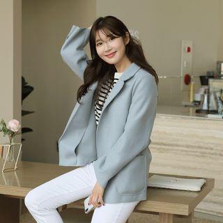 Patch-pocket Wrap Jacket