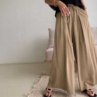 Drawcord-waist Flyaway Culottes