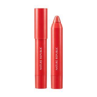 Nature Republic - By Flower Eco Crayon Lip Velvet - 5 Colors #02 Pink Breeze