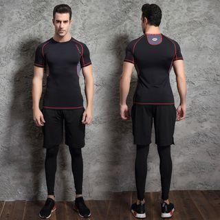 Workout Set: T-shirt + Leggings + Shorts