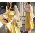 Mock Two-piece Chiffon Jumpsuit