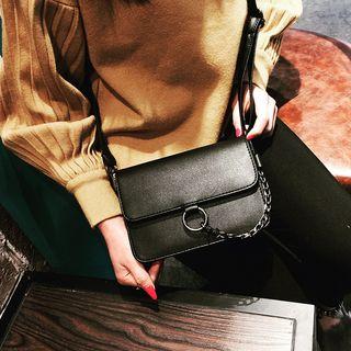 Chain-accent Flap Cross Bag
