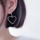 Heart Drop 925 Sterling Silver Earring