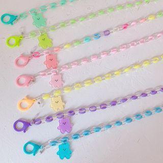 Bear Acrylic Surgical Mask Chain