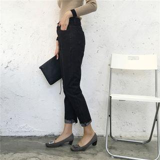 Fray Cuffed Jeans