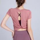 Short-sleeve Open Back Sports T-shirt / Open Back Sports Tank Top