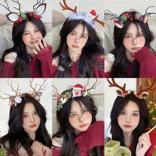 Christmas Deer Horn Headband (various Designs)