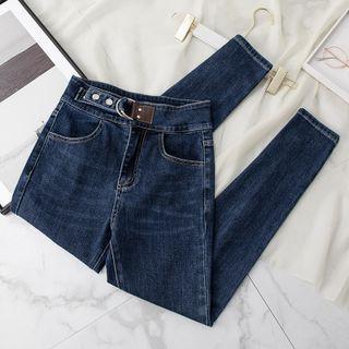 Adjustable Waist Skinny Jeans