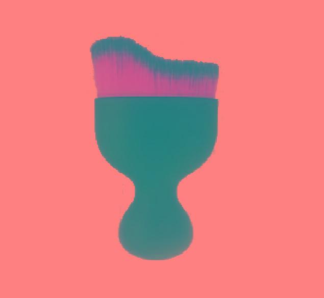 Arezia - Pro Tail Oring Curved Face Brush Az-02778 1 Pc