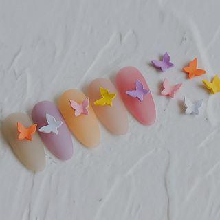 Set Of 4: Butterfly Nail Art Decoration
