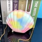 Tie-dyed Shell Faux Leather Crossbody Bag
