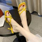 Toe Loop High Heel Sandals