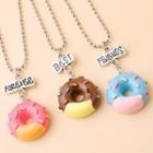 Donut Resin Pendant Necklace Nl134 - Silver - One Size