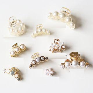 Faux Pearl / Alloy / Rhinestone / Flower Hair Clamp (various Designs)
