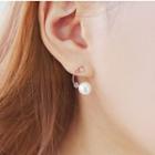 Rhinestone Pearl Pair Earrings
