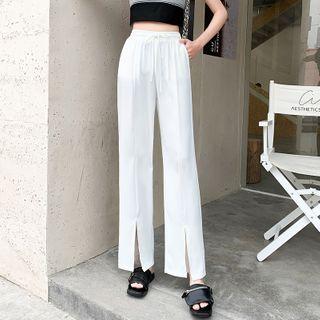 Slit Wide Leg Dress Pants