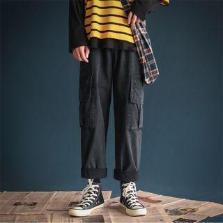 Cropped Baggy Cargo Pants