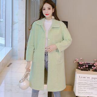 Faux Pearl Floral Stud Coat