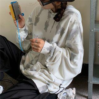 Fleece-lined Tie-dye Hoodie