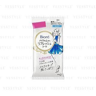 Kao - Biore Makeup Remover Sheet 12pcs No Fragrance
