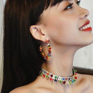 Stone Earring Color - One Size