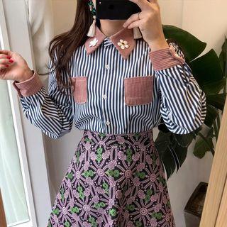 Floral Striped Shirt